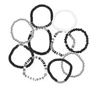 ROMISBABA 10Pièces Bracelets Pâte Polymère et Blancs pour Fête Pères de Bracelets Élastiques pour Papa