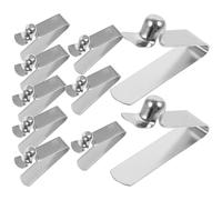 ROMISBABA 10pièces Clips à Ressort pour Réparation Parapluie et Accessoires Bâtons Boutons Poussoirs pour Kayak Tentes et Équipements de Plein Air
