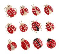 ROMISBABA 12 pièces Broches Insectes Créatives Épingles Poitrine Décoratives Forme de à Sept Points et Animaux Accessoires Mode pour Femmes et Filles Corsage Cérémonie et Tenue Quotidienne