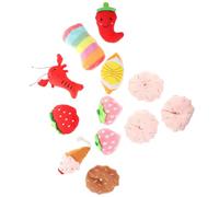 ROMISBABA 12 Pièces Jouets Peluche à Mâcher pour Chien avec Sifflet Intégré Jouets Interactifs Anti-Stress pour Chiens de Petite et Moyenne Accessoires de Jeu pour Réduire Anxiété et