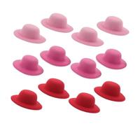 ROMISBABA 12 Pièces Mini Top Hat Hair Clips Lightweight Dress-up Hat Accessories For Dolls Vintage Cowboy Style Hairpins For Tea Parties And Themed Events