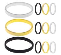 ROMISBABA 12pièces Bracelet de Bras Extensibles Métal Passants de Manches pour Hommes Sangles Élastiques de Manches pour Travail Vie Quotidienne