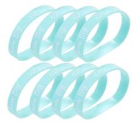 ROMISBABA 12pièces Bracelets Silicone Souples Pour Shower Et Gender Reveal Lot De Bracelets Team Boy Pour Fête Prénatale Accessoires Confortables Silicone Portable Pour Révélation Du Et De c