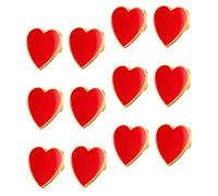 ROMISBABA 12Pièces Broches Cœur de Zinc Lot de Épingles Décoratives pour Amour pour Saint et Cérémonies