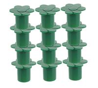 ROMISBABA 12pièces Manchons De Protection pour Poteaux Bambou Capuchons De Sécurité pour Clôture De Jardin Couvre-poteaux pour Supports De Plantes Décoration Extérieure Naturelle