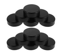 ROMISBABA 16 Pièces 16 Rondelles de Hockey en Mousse Noire Palets Légers d'Entraînement pour Hockey sur Glace et Jeux de Table Pack 16 Pièces pour Entraînement Sécurisé et Polyvalent