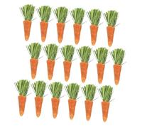 ROMISBABA 18 Pcs Bâtons De Dentition Aux Carottes Molaire De Lapin Grincement De Dents Jouets pour Hamsters Lapin Carotte Grincement des Dents d'un Animal De Compagnie Fléole des Prés
