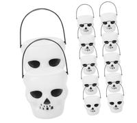 ROMISBABA 18 Pcs Lot de Paniers Halloween Mini Citrouille et Seaux Plastique pour Bonbons Décoration Portable pour Fête et Cosplay