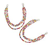 ROMISBABA 1Paire Chaînes de Chaussures à Perles Multicouches pour Accessoires de Décoration Uniques pour Bottes et Baskets