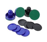 ROMISBABA 2 Ensembles Lot Accessoires Air Hockey Pusher pour Table Mini Hockey Glace avec Rondelles et Poussoirs Remplacement Pratique