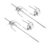 ROMISBABA 2 ensembles Set de Fourches Acier Inoxydable pour Rôtissoire à Air Fryer et Four Fourchettes pour Poulet Dinde et Poisson Accessoires de Grillade Uniforme et Résistants