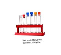 ROMISBABA 2 ensembles Support Tubes Essai Plastique Réutilisables avec Bouchons pour Laboratoire et École Organisateur Pratique et Gain de Place pour Expériences Couleur Couleur Aléatoire