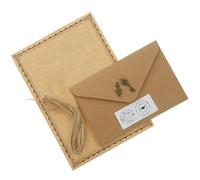 ROMISBABA 2 Kits de Papier à Lettres Vintage A5 24 Feuilles Épaisses et 24 Enveloppes Assorties Ensemble D’Écriture Rétro pour Carnet de Voyage Papeterie Élégante pour Lettres et Messages