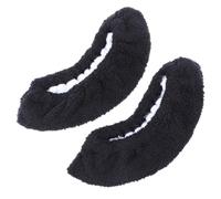 ROMISBABA 2 Paires Protège Lames de Patins à Glace pour Garçon Fille Doublure Éponge Absorbant Lhumidité Housses Élastiques Pelucheuses pour Patins de Hockey Lot de Noir