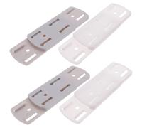ROMISBABA 2 Paires Support multiprise Titulaires Monter Gestion des câbles Prise Multiple Montage Punch fixateur monté Planche Support de Douille Boucle à rallonge Blanche Couleur Aléatoire