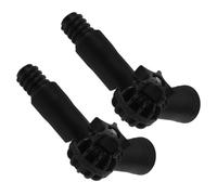 ROMISBABA 2 pièces Adaptateur Angle pour Manche Fileté Américain Accessoire Pivotant pour Balai Serpillière Brosse à Toiles Araignée et Raclette Prolongateur Multi-usages pour Nettoyage