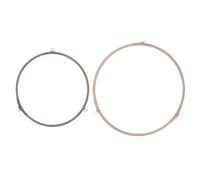 ROMISBABA 2 pièces Anneau Support Micro-ondes Plateau Tournant Résistant Haute Température et Chocs Bague Rotative Four Verre Rechange et Léger