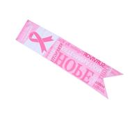 ROMISBABA 2 pièces Bannière Rose Ruban Sensibilisation Au Cancer Sein Fanions Décoratifs Muraux pour Campagnes de Prévention et Événements de Soutien