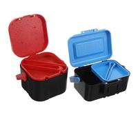 ROMISBABA 2 Pièces Boîte à Appâts pour Ver et Portable Rangement Aéré pour Vivants Boîte de Robuste pour Pêcheurs