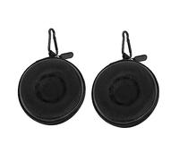 ROMISBABA 2 pièces Boîte de Rangement pour Montre Noire Étui de Voyage Portable Choc Eva Rayures et Chocs Compatible Montres Hommes et Femmes