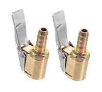 ROMISBABA 2 pièces Clip Embout de Gonflage Cuivre Connecteur Rapide pour Gonfleur Pneu Voiture et Facile à Utiliser Compatible Multi-véhicules