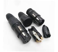 ROMISBABA 2 pièces Connecteur XLR Broches Audio Fiche Microphone Mâle et Femelle Remplacement Résistant et Antibruit pour Câbles Microphone