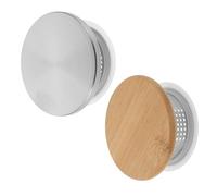 ROMISBABA 2 Pièces Couvercles Acier Inoxydable pour Carafe Bouchons Hermétiques Anti-poussière pour Pichet à Boissons Compatibles pour Jus Lait et Eau Glacée