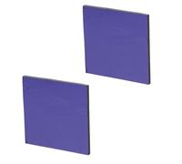 ROMISBABA 2 Pièces Drap En Verre De Cobalt Assiettes Dispositif D'expérimentation De Chimie Laboratoire Expérience De Chimie Verre Conducteur Lunettes De Soudage Électrique Bleu