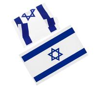 ROMISBABA 2 pièces Drapeaux Israël Polyester Lot de Décorations Extérieures Résistantes Aux Intempéries pour Fêtes et Événements