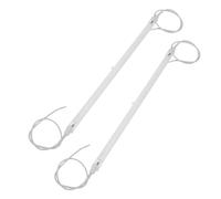 ROMISBABA 2 Pièces Lot de 2 Tubes Chauffants Infrarouges en Quartz 26 Cm Câble, Élément Chauffant de Remplacement pour Radiateur D’appoint Électrique, Tige Chauffante Céramique Solide pour