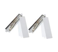 ROMISBABA 2 pièces Lot de Mezouzahs Métal avec Parchemin Bénédiction Juive pour Porte Décoration Judaica Maison Protection et Foi