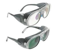 ROMISBABA 2 pièces Lunettes de Soudage Légères Anti-éblouissement avec Double Lentille Pivotante Protection UV et Impact pour Soudure Électrique Gaz et Découpe Confort Longue Durée