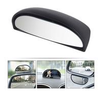 ROMISBABA 2 pièces Miroir Angle Mort Voiture Rotatif Accessoire Auto-adhésif Champ de Vision Réglable Compatible Côtés Gauche et Droit Design Noir Élégant