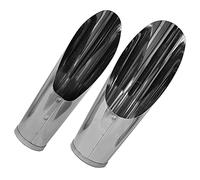 ROMISBABA 2 pièces Pelle de Jardinage Acier Inoxydable Truelle Repiquage Ergonomique pour Plantes Seau de Plantation Petit et Moyen Outil de Nettoyage Pratique pour Sol Extérieur