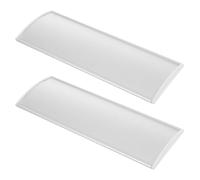 ROMISBABA 2 Pièces Plaque de Porte Aluminium Incurvée Argentée Panneau Signalétique pour Bureau Maison et Commerce Facile à Installer pour Identification de Portes et Espaces Intérieurs