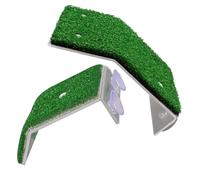 ROMISBABA 2 pièces Plateforme de Bain de Soleil pour Tortue avec Ventouses Simulateur de Pelouse Réaliste Grand Petit pour Aquarium Aire de et Escalade pour Reptiles Accessoire Décoratif et