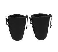 ROMISBABA 2 pièces Pochette Objectif Caméra XL avec Housse Étanche et Isolation Thermique Ajustable pour Objectifs Jusqu et Compact pour Appareil Photo Reflex