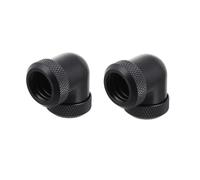 ROMISBABA 2 pièces Raccords Coudés Laiton pour Système de Refroidissement PC Accessoires Durites Liquide Refroidissement Adaptateurs Rotatifs pour Tubes Durs