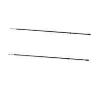 ROMISBABA 2 Pièces Small Flag Pole Heavy Duty Metal Racing Car Roof Mount Flagpole for Off Road Vehicle Advertising and Warning Durable Weatherproof Design