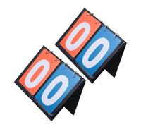 ROMISBABA 2 pièces Tableau de Score Sportif Portable Double Face Chiffres pour Basketball Multi-Usage Facile à Utiliser pour Événements Scolaires et Compétitions