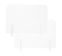 ROMISBABA 2 Pièces Tableau Mémo Acrylique Transparent Lot de Réutilisable Tableau Effaçable pour Bureau Décoration de Bureau Multifonctionnelle