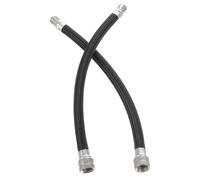 ROMISBABA 2 pièces Tuyau Extension Flexible pour Pompe Rallonge Gonfleur Pneus avec Tête Accessoire et Facile à Installer Compatible Gonfleur Pneu Standard