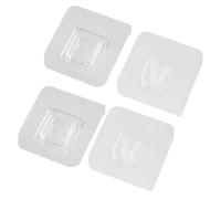 ROMISBABA 20 ensembles Crochets Muraux Double-face Auto-adhésifs Sans Perçage Supports pour Fixation de Multiprises Routeurs et Objets Transparent