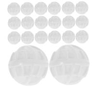 ROMISBABA 20 Pièces Boules Filtrantes Aquarium Bio Média Filtration Haute Perméabilité pour Bassin et Aquarium Eau Douce et Salée Matériau Filtrant Sûr pour Poissons Amélioration Qualité Eau
