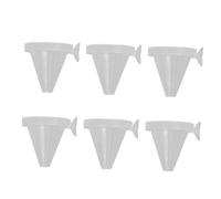 ROMISBABA 20 pièces Distributeur Nourriture Aquarium Cône Mangeoire Ver Rouge avec Ventouse Puissante Flottant ou Fixe Accessoires Poisson Couleur Aléatoire Couleur Aléatoire