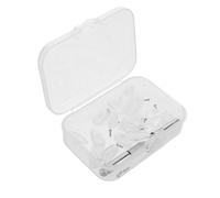 ROMISBABA 20 Pièces Kit de Réparation Coussinets pour L'arête du Nez en Plastique Antidérapant pour Montures de Lunettes Tournevis et Vis de Rechange