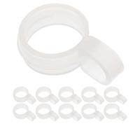 ROMISBABA 20 pièces Lot Crochets Plastiques Coupe-vent pour Cintres Anti-dérapants et Robustes Fixations pour Tringles à Vêtements Adaptés Maison Balcon et Voyage