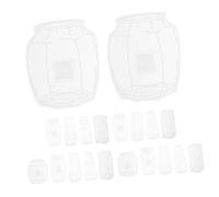 ROMISBABA 20 Pièces Lot de Autocollants Forme de Bouteilles Verre Décorations Adhésives Transparentes pour Scrapbooking DIY Journaux Albums et Planificateurs