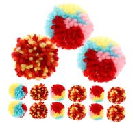 ROMISBABA 20 Pièces Lot de Balles Peluche pour Chat à Mâcher Résistant Stimulant Instinct Naturel Activité pour Chats Actifs et Heureux