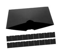 ROMISBABA 20 pièces Lot de Pochettes CD DVD Papier Kraft Noir Étui de Rangement Léger et Résistant pour Disques Protège-disques Polyvalent pour DVD et CD